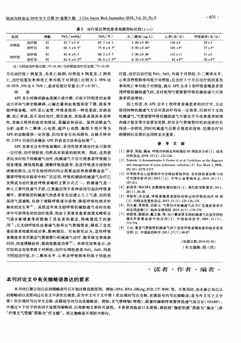 本刊对论文中有关缩略语表达的要求