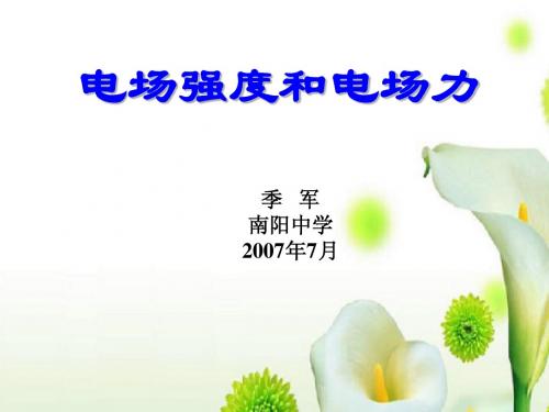 C028.电场强度和电场力
