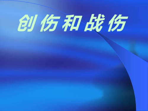 --医学PPT课件创伤和战伤