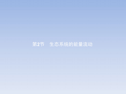 2019-2020学年高二生物人教版必修3课件：5.2生态系统的能量流动[文字可编辑]