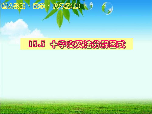 十字相乘法优秀课件