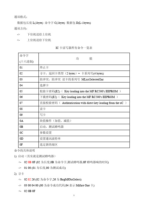 RC500通讯协议_新版本_