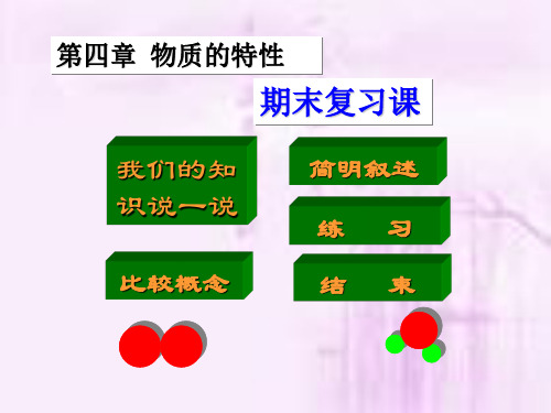 物质的特性复习课件资料重点