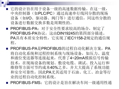 PROFIBUSDP现场总线通信网络及应用系统