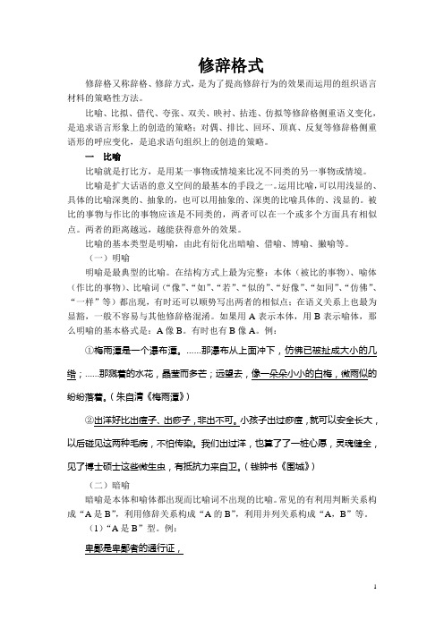 修辞格式