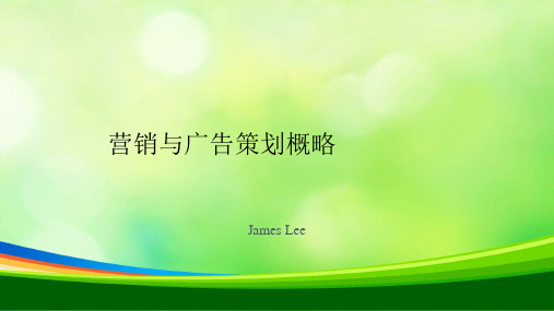 营销与广告策划概略(ppt 36页)
