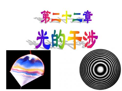 22-1光的干涉2012