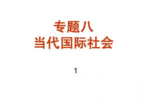 高三政治(政治生活专题八1当代国际社会)