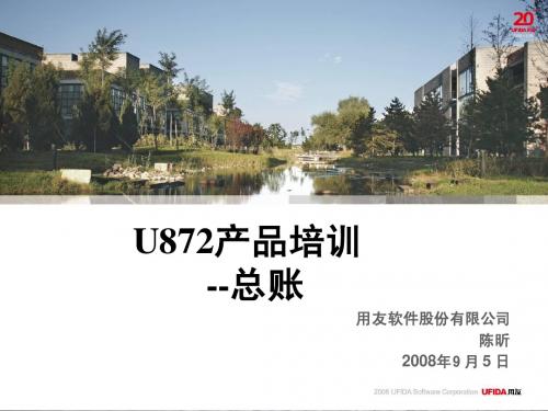 U872顾问测试培训-总账