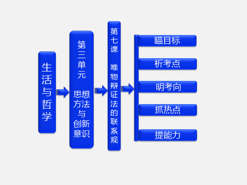 高考政治 一轮复习 第七课 唯物辩证法的联系观