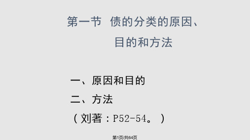 债的分类PPT课件
