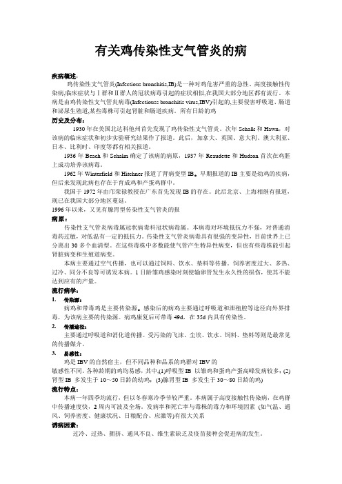 禽传染性支气管炎