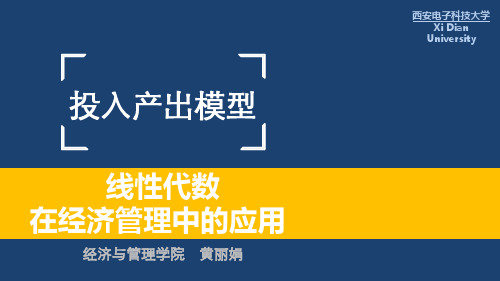 投入产出模型