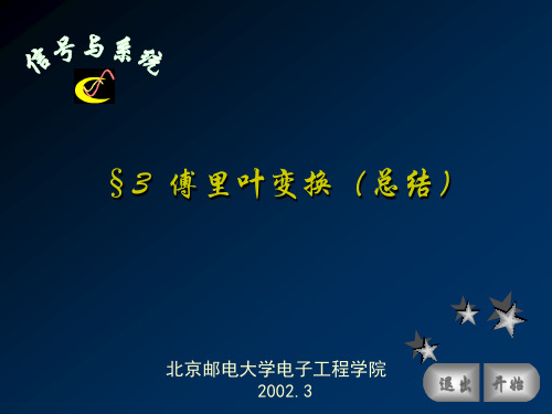 第三章 傅里叶变换(复习)