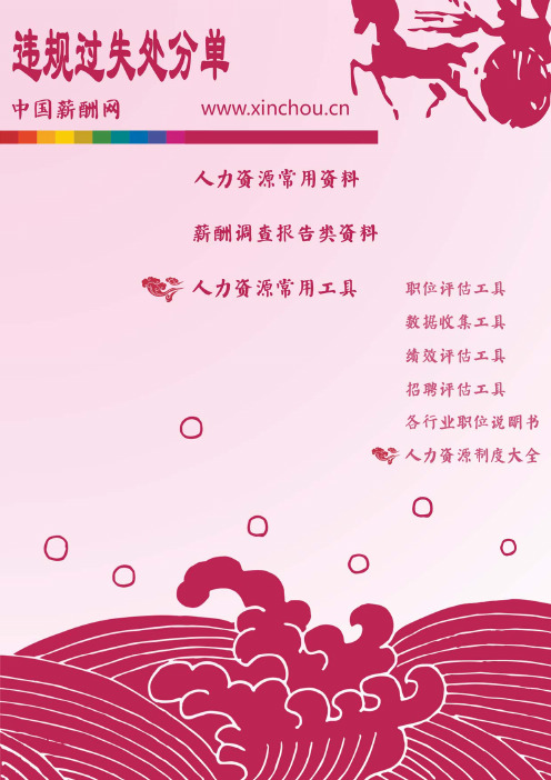 违规过失处分单