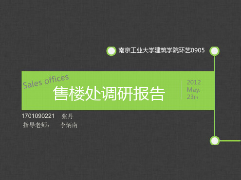 售楼处调研报告