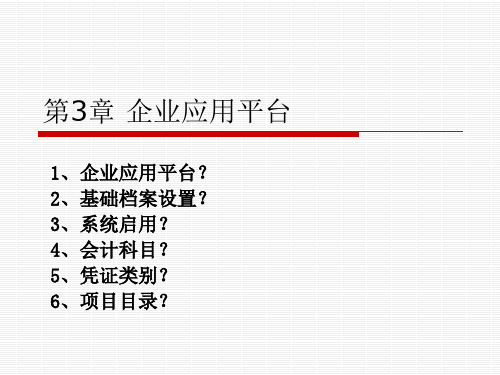 第3章 企业应用平台