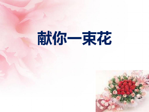 五年级语文献你一束花PPT课件