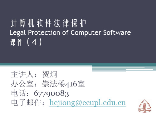 计算机软件法律保护4