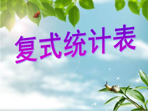 二年级下册统计课件(1)