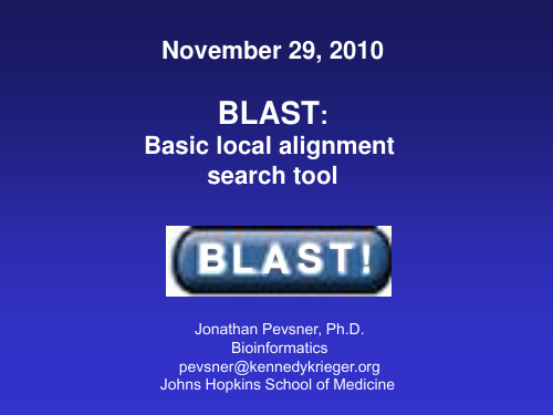 03-BLAST(生物信息学国外教程2010版)