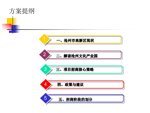 文化产业园招商策略方案