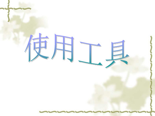 教科版小学科学《使用工具》PPT精品教学2