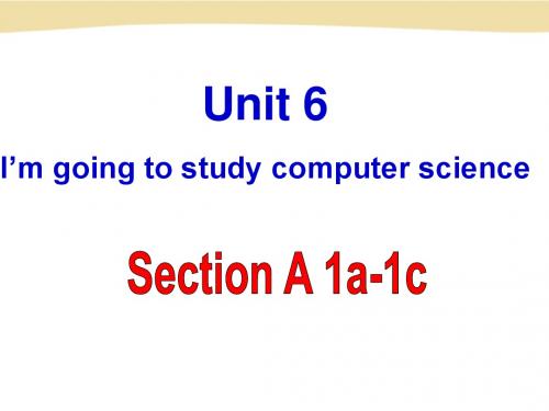 2013新目标八上修改资料Unit 6 Section A 1a-1c