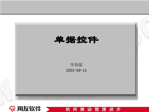 NC单据模板_单据控件