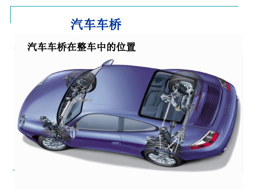 汽车车桥构造
