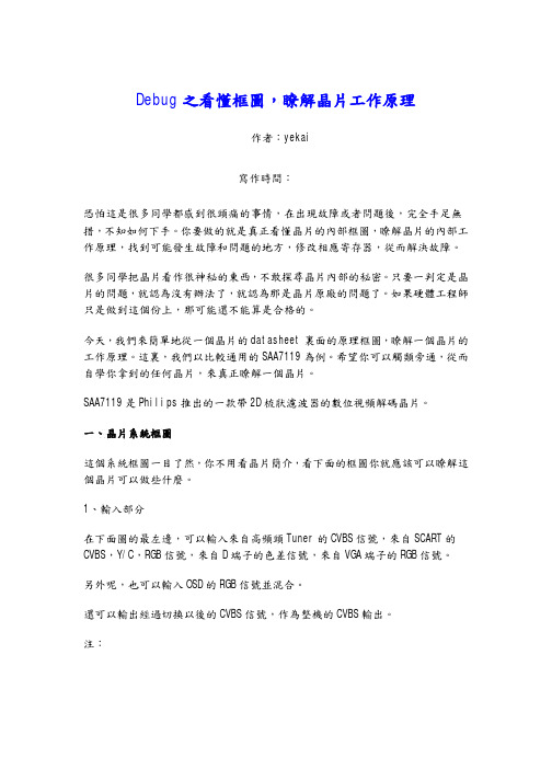 Debug之看懂框图