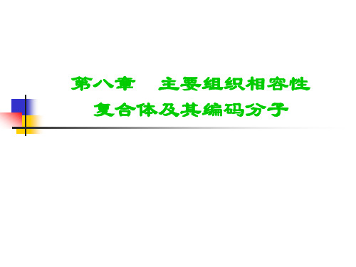 第八章  主要组织相容性复合体及其编码分子(w)