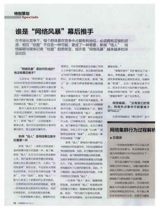 网络集群行为过程解析