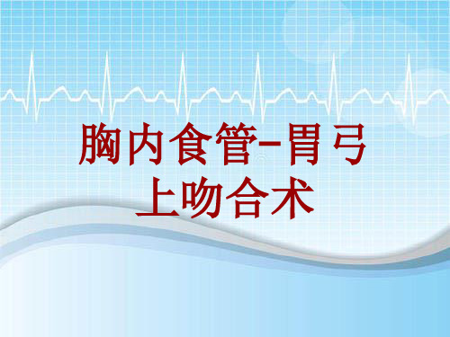 手术讲解模板：胸内食管-胃弓上吻合术