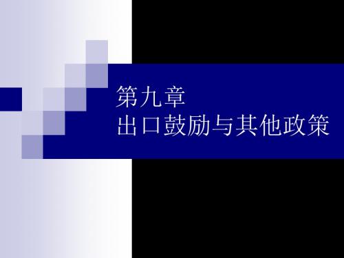 第9章出口鼓励 22页PPT文档