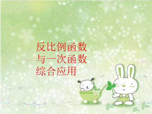 【精品】反比例函数与一次函数综合应用ppt课件