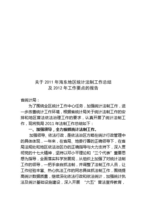 统计执法总结