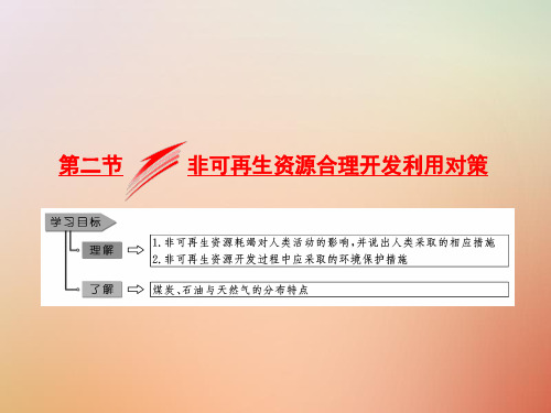 人教版高中地理选修六3.2《非可再生资源合理开发利用对策》优秀课件(共28张PPT)