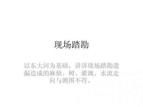 现场踏勘