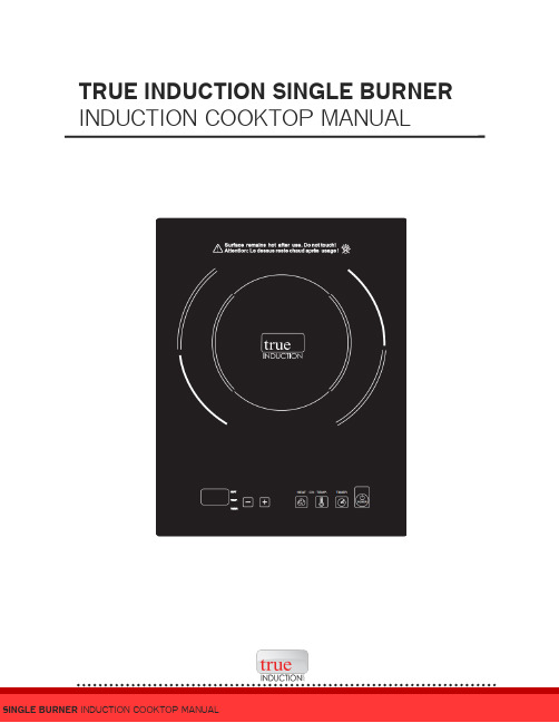 True Induction 单炉电磁炉使用说明书