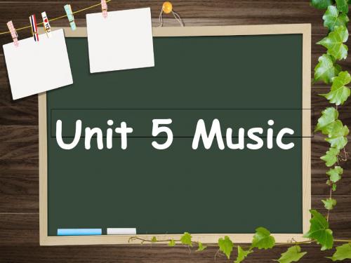 人教版高中英语 必修二 Unit5《Music  ---Warming up》(共27张PPT)