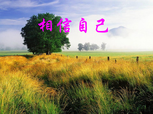 六年级上册主题班会课件-班会信心教育(共12张PPT)-全国通用