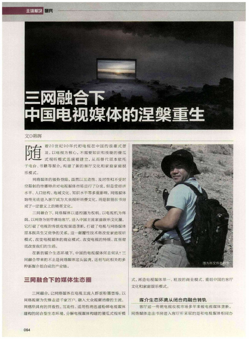 三网融合下中国电视媒体的涅盘重生