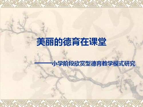 美丽的德育在课堂讲解
