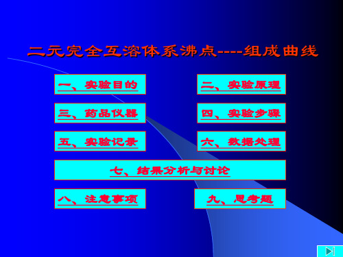 实验04二元完全互溶体系沸点--组成曲线.