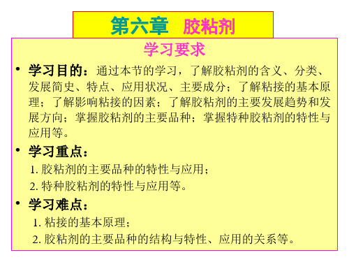 第六章 涂料和胶粘剂