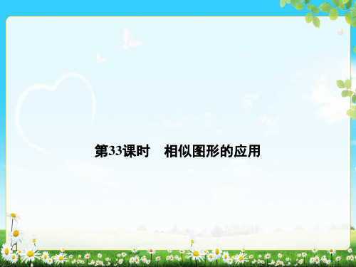 第十单元 第33课时 相似图形的应用 2018届中考数学学练测 ppt课件(含答案)