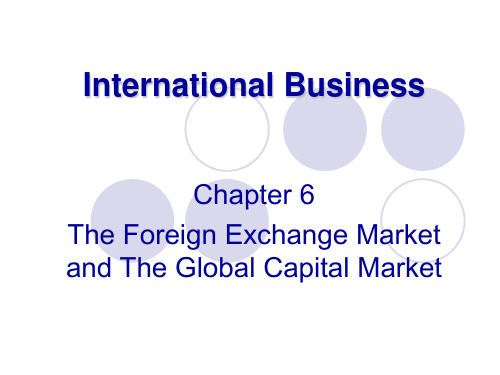 IB_chapter6_The foreign exchange market and the global capital market