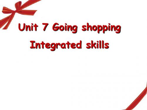 牛津译林英语七年级上册Unit 7 Going shopping Integrated skills(共32张PPT)
