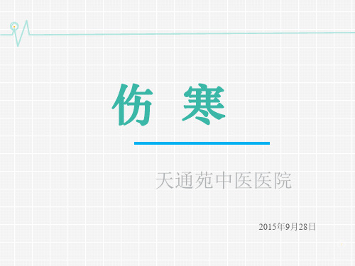 伤寒课件ppt模板